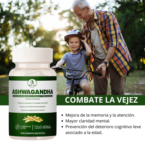 DeepZen™ Ashwagandha 5000mg con Rhodiola y Pimienta Negra — 120 Cápsulas
