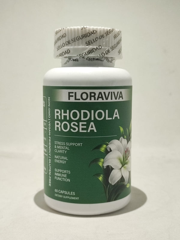 FloraViva™ Rhodiola Rosea con Extracto Adaptógeno — 60 Cápsulas