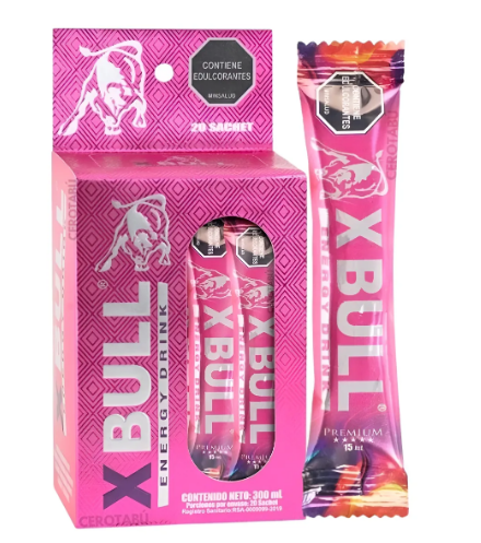 XBull™ Energizante Sexual con Borojó y Taurina — Sachet 20ml
