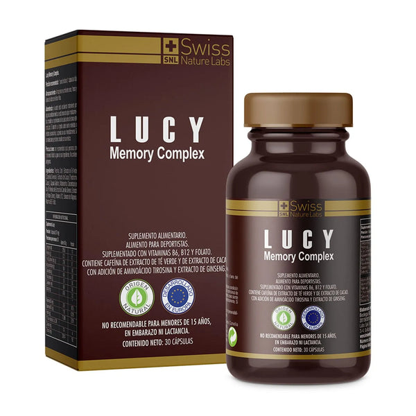LucyMind™ Memoria y Enfoque con Extracto de Cacao y Té — 30 Cápsulas