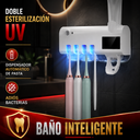 PureGuard™ Esterilizador UV de Cepillos con Dispensador de Pasta