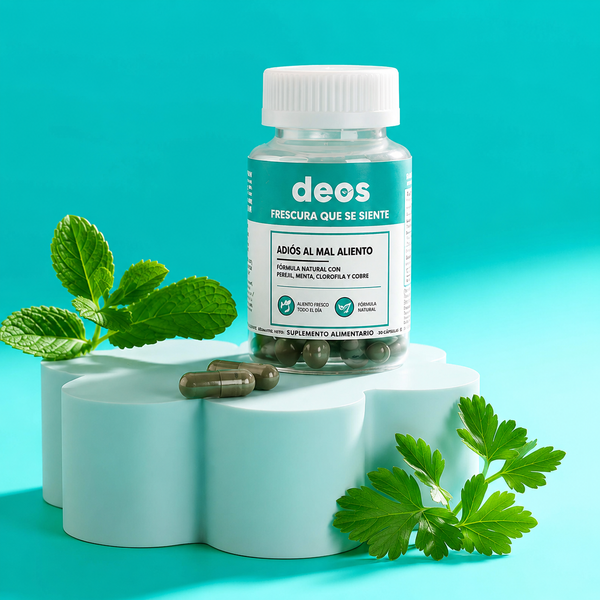 Deos™ Desodorante Frescura Corporal Interno con Menta y Clorofila — 60 Cápsulas