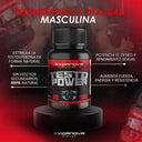TestoPower™ Testosterona 1000mg con Maca Negra y Tribulus — 60 Cápsulas